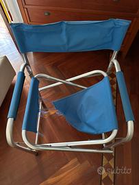 Sedia regista in alluminio