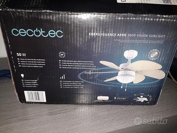 ventilatore Cecotec da soffitto con lampada