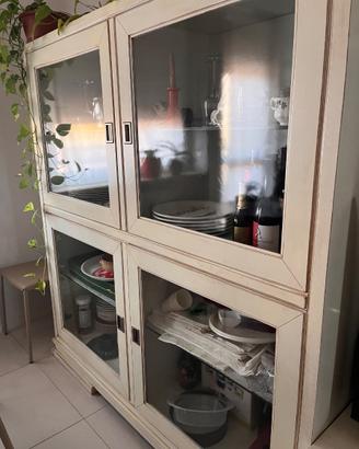 Mobile tv e credenza avorio anticato