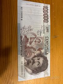 Banconota da 100.000 Lire 