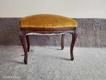 Sgabello pouf imbottito primi del 900