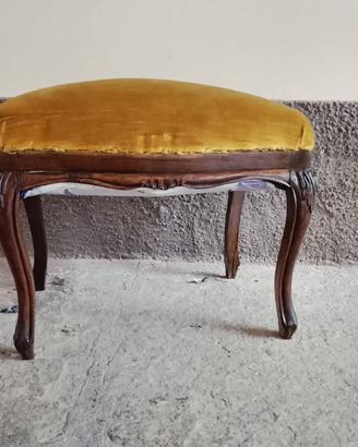 Sgabello pouf imbottito primi del 900
