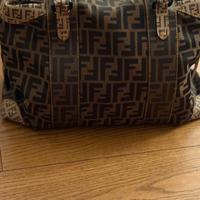 Fendi bauletto zucca ff in tela