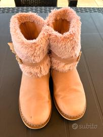 Stivaletti bambina rosa con pelliccia n. 30