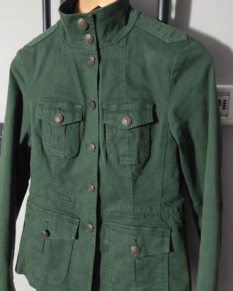Giacca Esprit stile militare donna verde militare