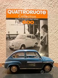 Fiat 600 scala 1/24 Quattroruote Collection