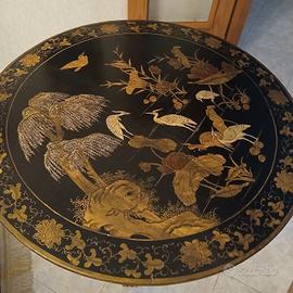 tavolo a vela antico stile chinoiserie