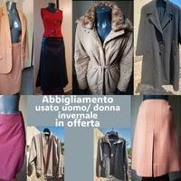 Abbigliamento usato uomo/donna autunno/inverno