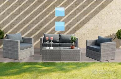 Set divano da esterno giardino terrazza