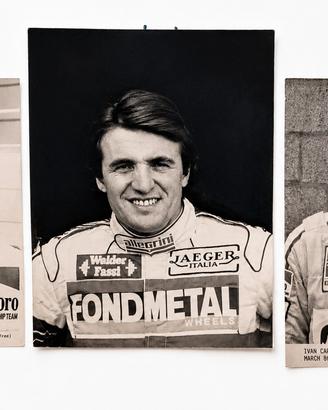 Foto piloti F1 anni 80 Ghinzani De Cesaris Capelli