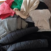 tutto il borsone. Maglioni, giacche e sciarponi 