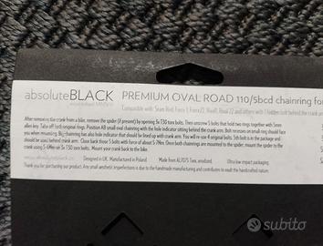 corona ovale per cambio Sram Absolute Black