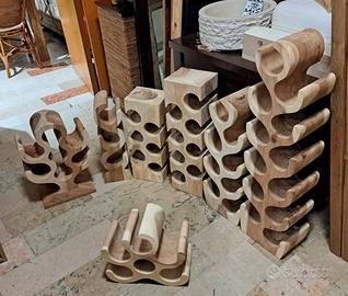 Portabottiglie in legno