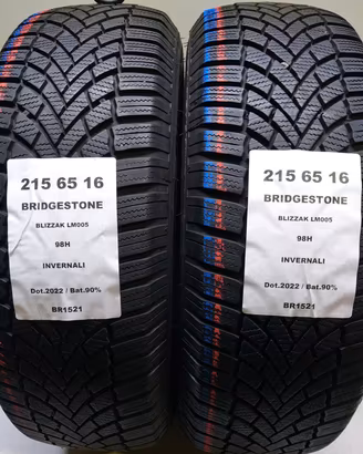 2 GOMME 215 65 16 BRIDGESTONE BR1521