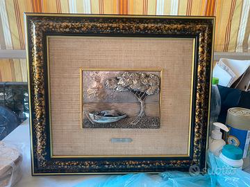 Quadri in fogli doro e argento