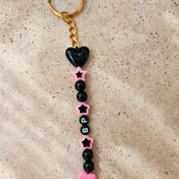 Portachiavi Handmade Blackpink Nero e Rosa