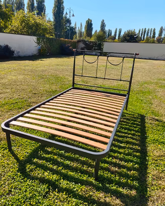 Letto in ferro battuto 1 piazza 1/2