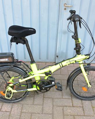 TILT500 B-twin e-bike pieghevole 250W *GIALLA FLUO
