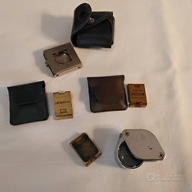 5 piccole lenti di ingrandimento vintage