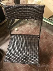 Sedia da giardino in rattan