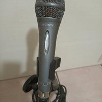 microfono professionale Sony con reggi microfono 