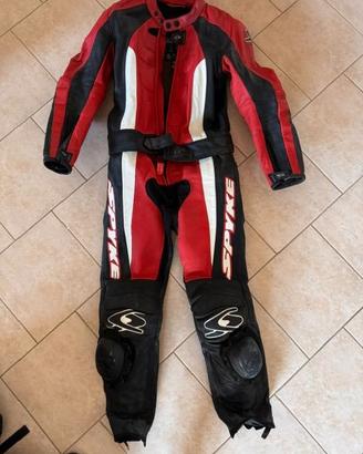 Tuta moto SPYKE in pelle Tg. 48. Euro 150,00