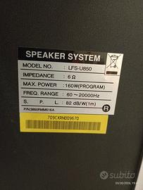 Hi-fi LG LFU850, radio, lettore CD, USB, aux.