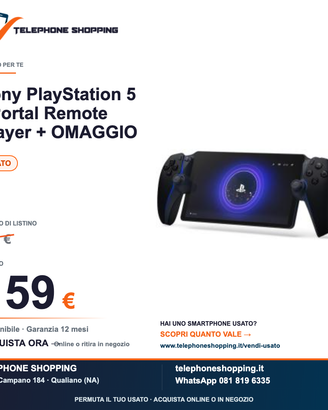 Sony PlayStation 5 Portal + BASE DI RICARICA