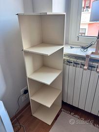 Scaffale a cubo (120 cm + mensola (92cm) - panna