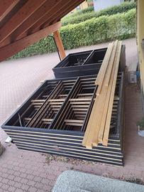 Tettoia/copertura semi nuova componibile