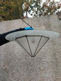 Lampadario in stile Tiffany,in vetro originale