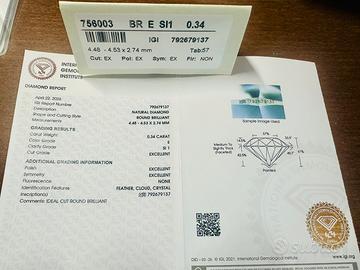 Diamante naturale certificato igi