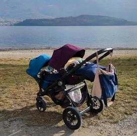Passeggino trio gemellare/fratellare baby jogger