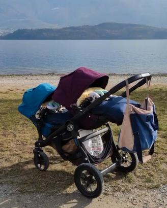 Passeggino trio gemellare/fratellare baby jogger