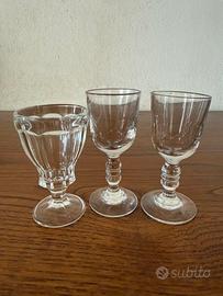 Tre bicchierini vintage