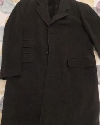 Cappotto uomo grigio scuro XL, misto lana.
