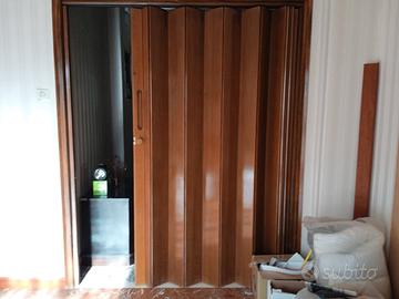 porta scorrevole in legno mogano