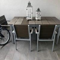 tavolo da esterno allungabile con sedie