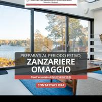 INFISSI IN PVC CON ZANZARIERE IN OMAGGIO