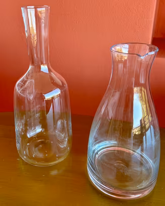 2 caraffe in vetro