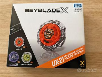 Beyblade X UX-21 Hells Nether Deck Set - Nuovo