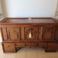 Cassapanca tirolese originale dell' 800
