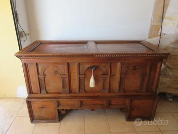 Cassapanca tirolese originale dell' 800