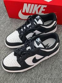 Nike Dunk Low Retro Panda bianche e nere EU42