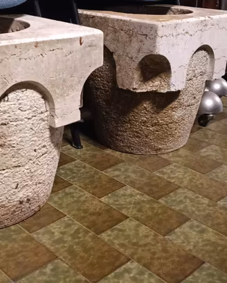 4 vasi in pietra anni 70 