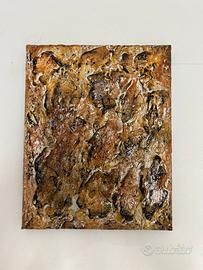Quadro astratto materico stucco e acrilico su tela