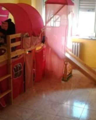 cameretta per bimbini a soppalco