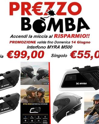 INTERFONI DOPPIO - SINGOLO MYRA M500 PER CASCO MOT