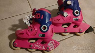 Pattini in linea Roller colore rosa