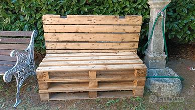 Panchina stile rustico in pallet